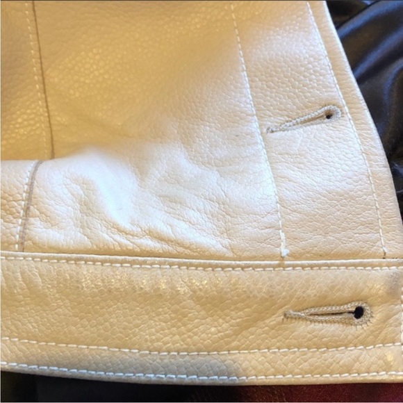 Carina New York cream leather jacket - Picture 11 of 15